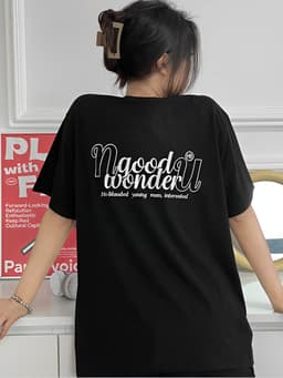Thumbnail Áo thun NELLY - GOOD WONDER 100% cotton 245gsm Premium -Tay Lỡ Form Rộng Oversize Nam Nữ 1