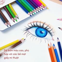 Thumbnail Bút chì màu Queen - 12/18/24 màu CP-H12/CP-H18/CP-H24 2