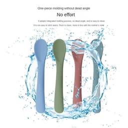 Thumbnail Thìa, muỗng ăn dặm silicon đúc nguyên khối cho bé KidAndMom siêu mềm cho bé không chứa BPA an toàn 3