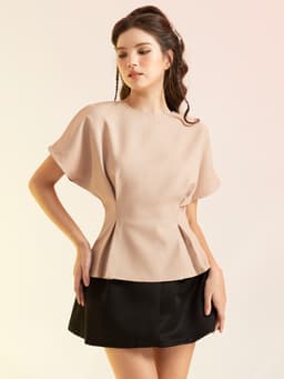 Thumbnail Áo Kiểu Nữ Xếp Li Eo - EDINI - A1414 2