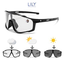 Thumbnail Kính mắt đổi màu ghi LILYEYEWEAR chống UV400 chống bụi đa năng bảo vệ mắt thích hợp đi đường và hoạt động thể thao 0117G 2