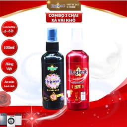 Thumbnail Combo 2 chai nước xả vải khô HygienC dạng xịt thơm quần áo - Dung tích 100ml 1