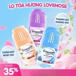 Thumbnail Lọ tỏa hương Lovenose hương thơm tự nhiên dễ chịu khử mùi sáp thơm phòng thế hệ mới 45 ngày - Dung tích 180ml 2