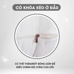 Thumbnail Ruột Gối Nằm Cao Cấp Chất Liệu 100% Bông Gòn Mềm Không Xẹp Lún Ruột Gối đầu Thoải Mái Êm Ái Ngủ Ngon 40x60cm/50x70cm 4
