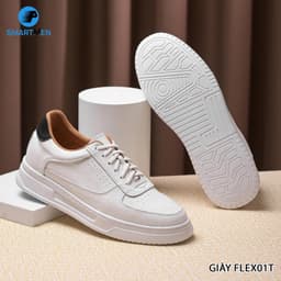 Thumbnail Giày Sneaker tăng chiều cao thể thao siêu nhẹ FLEX-01 Trắng 3