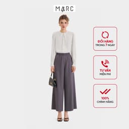 Thumbnail Quần dài ống rộng lưng thun nữ MARC FASHION dáng suông lưng cao hack dáng không nhăn mềm mịn mát CBMH082022 1