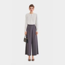 Thumbnail Quần dài ống rộng lưng thun nữ MARC FASHION dáng suông lưng cao hack dáng không nhăn mềm mịn mát CBMH082022 2