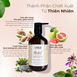 Thumbnail Cặp Dầu Gội Xả Thảo Dược Kiềm Dầu Detox Da Đầu hiNICE Herbal Shampoo 4