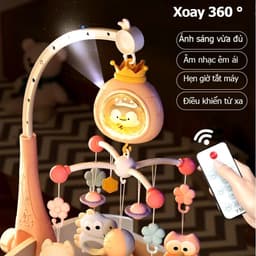 Thumbnail Đồ Chơi Treo Nôi Cho Bé TNBOOKS Xoay 360 Kích Thích Thị Giác Có Hộp Nhạc, Chế Độ Tự Tắt 2