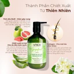 Thumbnail Dầu Gội Bưởi Hỗ Trợ Mọc Tóc Giảm Gãy Rụng Chẻ Ngọn hiNICE Grapefruit Shampoo 4
