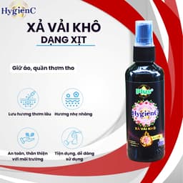 Thumbnail Nước xả vải khô HygienC Plus dạng xịt thơm quần áo - Dung tích 100ml - XVK5 3