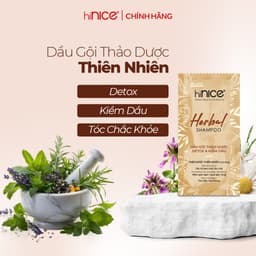 Thumbnail Gói Dầu Gội Tinh Dầu Thảo Dược Thiên Nhiên hiNICE Herbal Shampoo Hỗ Trợ Detox, Kiềm Dầu Da Đầu 3