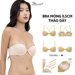 Thumbnail Áo Lót Bra Mustoto Tháo Dây Chống Tụt Multiway 6 Cách Mặc (MA30) 1