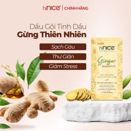 Thumbnail Dây Dầu Gội Tinh Dầu Gừng Thiên Nhiên hiNICE Ginger Shampoo Hỗ Trợ Giữ Ẩm, Sạch Gàu Da Đầu 3