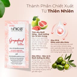 Thumbnail Dây Dầu Gội Tinh Dầu Bưởi Hồng Và Olive hiNICE Grapefruit & Olive Shampoo Hỗ Trợ Giảm Mụn Da Đầu 3