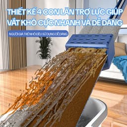 Thumbnail Cây Lau Nhà Tự Vắt KITIMOP MONSTER 45CM - Chổi Lau Nhà Tự Vắt Thông Minh Xoay 360 Độ, Lau Sàn Làm Sạch 2