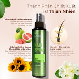 Thumbnail Xịt Dưỡng Ẩm Bảo Vệ Tóc Tinh Dầu Vỏ Bưởi hiNICE Hair Spray Bio Grapefruit 4