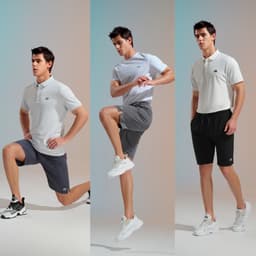 Thumbnail Quần short thể thao nam HLA Sportsday Series lưng thun dây rút, chất liệu mát lạnh mềm nhẹ, co giãn thoải mái, thấm hút 2