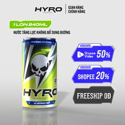 Thumbnail 1 lon nước tăng lực Hyro không bổ sung đường 1