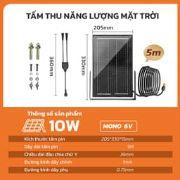 Thumbnail Tấm Thu Năng Lượng Mặt Trời Mono MODI SOLAR Hiệu Suất Sạc Nhanh Phù Hợp Cho Đèn Pha Tấm Pin Trên 20W 1