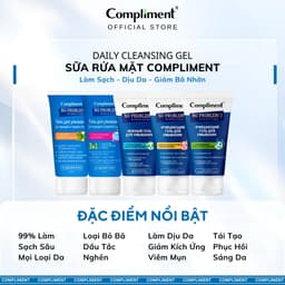 Thumbnail Sữa Rửa Mặt Compliment No Problem Giúp Làm Sạch Sâu, Hỗ Trợ Giảm Mụn, Không Khô Da 200ml 4