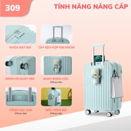 Thumbnail Vali kéo du lịch thời trang cao cấp Kingsun size20/24inch KS 219/309 3