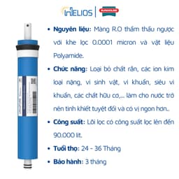 Thumbnail Màng RO Sunhouse UltraPure công suất lọc 75 GPD cho máy lọc nước RO có sử dụng vỏ màng-Hàng chính hãng bảo hành 3 tháng 3