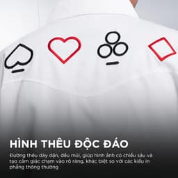 Thumbnail Áo sơ mi nam tay ngắn GNAB phom rộng thêu chỉ đỏ CAPMAN CLUB, trẻ trung thoải mái năng động 3
