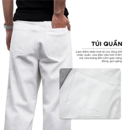 Thumbnail Quần jeans dài nam REVAL ống rộng xếp ly CAPMAN CLUB, thoải mái đi học - đi làm - đi chơi 3