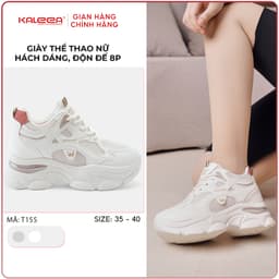 Thumbnail Kaleea - Giày Thể Thao Nữ Độn Đế, Đế Cao 8cm Kiểu Dáng Năng Động, Thoáng Khí - T155 1