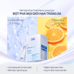 Thumbnail Bột Ngậm Trắng Da Toàn Thân Glutathione C GILAA (3g x30 gói) 4