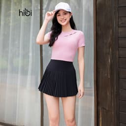 Thumbnail Áo croptop tập yoga gym Hibi Sports CR826, kèm mút ngực, phù hợp chơi pickleball tennis 2