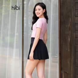 Thumbnail Áo croptop tập yoga gym Hibi Sports CR826, kèm mút ngực, phù hợp chơi pickleball tennis 3