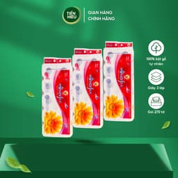 Thumbnail Mua 3 Bịch GVS HanoiSilk 3 Lớp Ko Lõi/ Có Lõi Tiết Kiệm - Tặng 3 Bịch Giấy Ăn Fairy Sen 270 Tờ 2