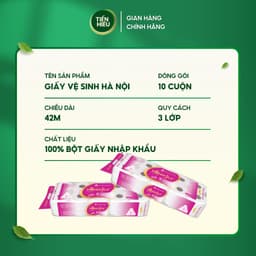 Thumbnail Mua Bịch GVS HANOISILK 10 Cuộn 3 Lớp Ko Lõi - Có Lõi Tan Nhanh, Tặng 2 Bịch Giấy Ăn Rút Đa Năng 270 Tờ 2