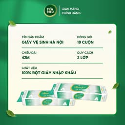 Thumbnail Mua Bịch GVS HANOISILK 10 Cuộn 3 Lớp Ko Lõi - Có Lõi Tan Nhanh, Tặng 2 Bịch Giấy Ăn Rút Đa Năng 270 Tờ 3
