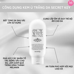 Thumbnail Kem ủ trắng da body Snow White cấp ẩm giúp da sáng mịn mờ thâm nâng tone 200g 2