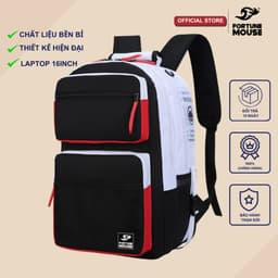 Thumbnail Balo Fortune Mouse laptop phối màu nhiều ngăn B197 1