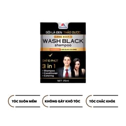 Thumbnail Dầu Gội Phủ Bạc Thảo Dược Hamifa Nhuộm Tóc Gội Là Đen Trong 5 phút - Hộp 6 Gói 25ml 3