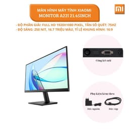 Thumbnail Màn Hình Máy Tính Xiaomi Monitor A22i EU (21.45inch / 75Hz / FullHD) - Phiên Bản Quốc tế, Bảo Hành 36 Tháng 3