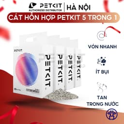 Thumbnail Cát mèo Petkit cao cấp 5in1 mix đậu nành, đất sét, khử mùi, vón tốt, xả tolet 1