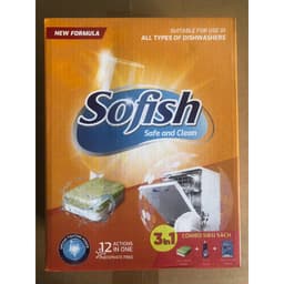Thumbnail Combo SOFISH viên rửa chén 30 viên+ nước làm bóng 500ml + muối rửa 1.2kg - Dùng cho mọi loại máy rửa chén 2