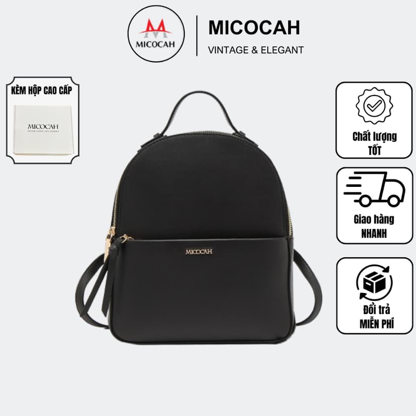 Ảnh Balo Nữ Mini Thời Trang MICOCAH Đi Học Đi Chơi Phong Cách Hàn Quốc Sang Chảnh MC19 (KÈM HỘP) 1