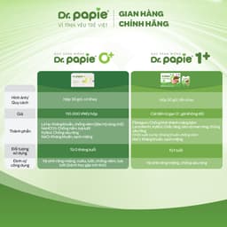 Thumbnail Gạc Chống Sún Răng DR.PAPIE 1+ Tiêu Chuẩn 5SAO, Làm Sạch Răng, Toàn Bộ Khoang Miệng Cho Bé Từ 1 Tuổi  - 30Gói/Hộp 1