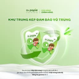 Thumbnail 3 Hộp Gạc Chống Sún Răng DR.PAPIE 1+ Tiêu Chuẩn 5SAO, Làm Sạch Khoang Miệng Cho Bé Từ 1 Tuổi  - 30Gói/Hộp x 3 1