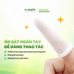 Thumbnail 3 Hộp Gạc Chống Sún Răng DR.PAPIE 1+ Tiêu Chuẩn 5SAO, Làm Sạch Khoang Miệng Cho Bé Từ 1 Tuổi  - 30Gói/Hộp x 3 2