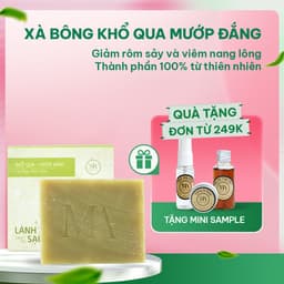 Thumbnail Xà Bông Thiên Nhiên Mộc An Khổ Qua Chăm Sóc Face & Body- Giảm Mụn, Rôm Sảy Handmade 100g 1