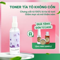 Thumbnail Toner Tía Tô Hydrosol Mờ Thâm Nám, Tàn Nhàng - Mộc An 100ml 1