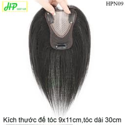 Thumbnail Tóc giả nữ siêu lưới da đầu phủ hói, phủ bạc HP SMART HAIR mã HPN09, làm từ tóc thật 2