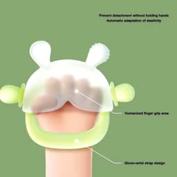 Thumbnail Gặm Nướu Cho Bé Hình Gấu, Gặm Nướu Cầm Tay Silicon Siêu Mềm Không Chứa BPA An Toàn Cho Bé [Có hộp đựng] - GLENN DOMAN 2